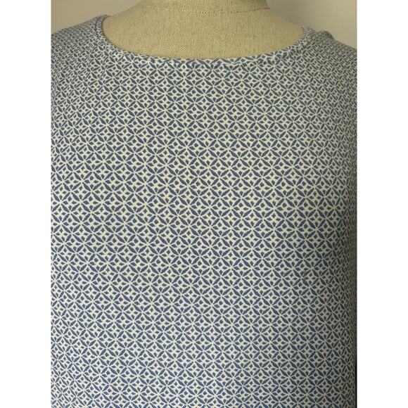 Chico's Blue Rayon Stretch Top Tee Shirt Womens 2 (12-14 L) - Picture 3 of 6